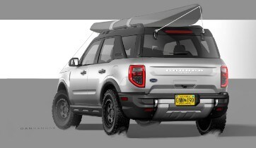 2025 Bronco Sport Exterior Sketch